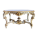 Table de milieu d’époque Napoléon III en bois peint et doré