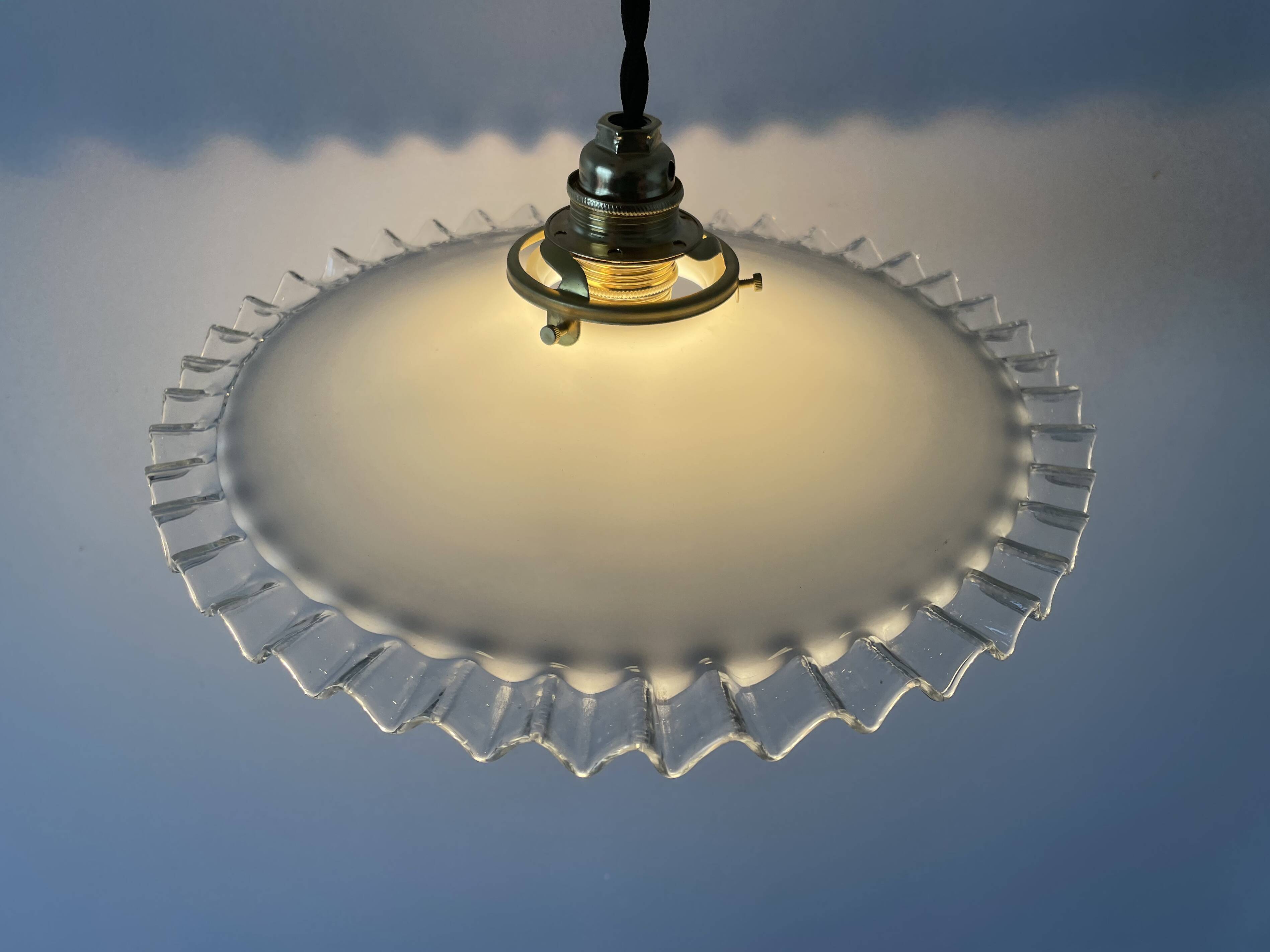 Old opaline pendant light