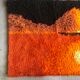 Vintage wall tapestry carpet 1970 wool