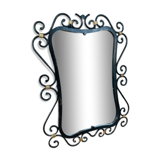 Wrought iron mirror