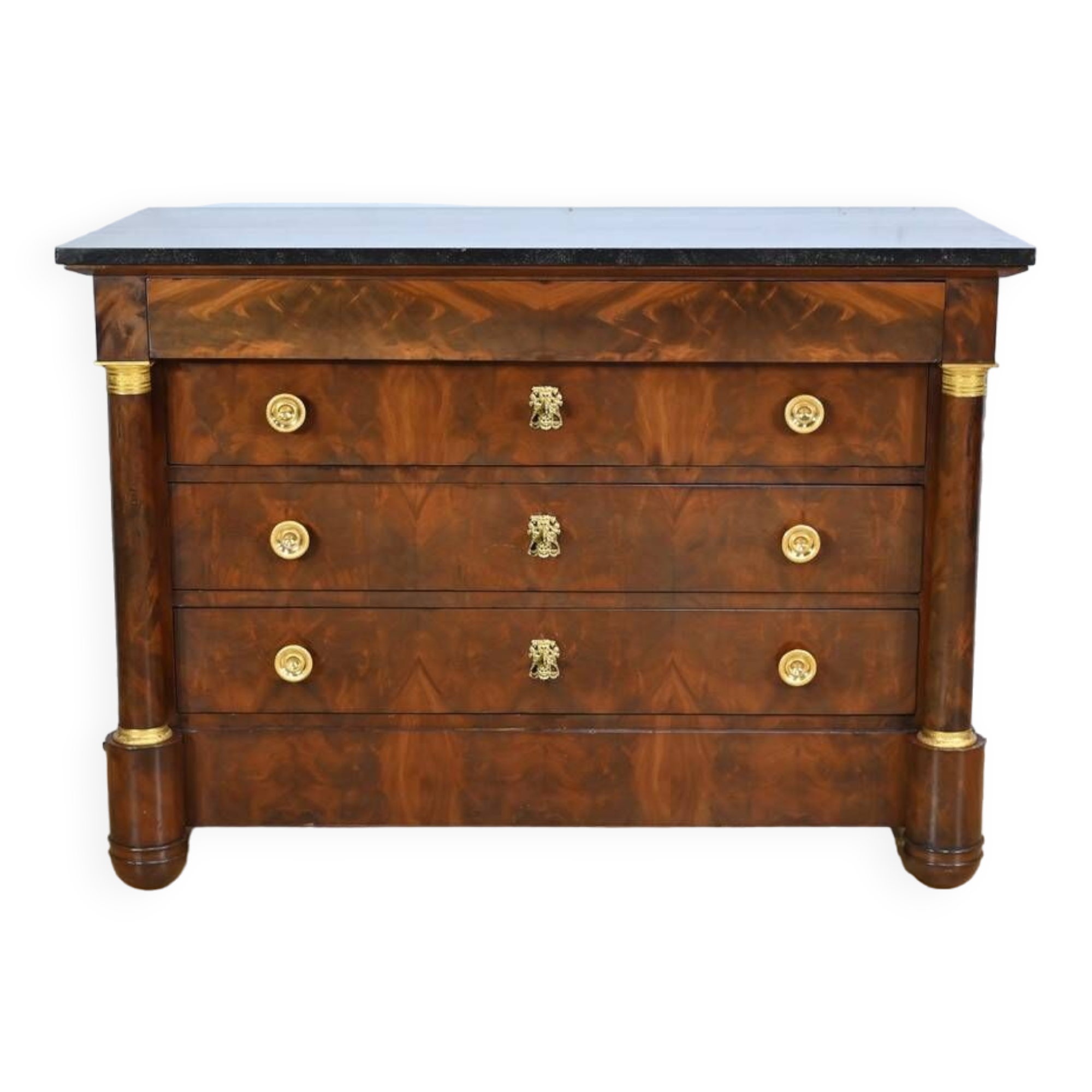 Mahogany chest of drawers, Empire period – Early 19th century