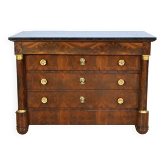 Mahogany chest of drawers, Empire period – Early 19th century