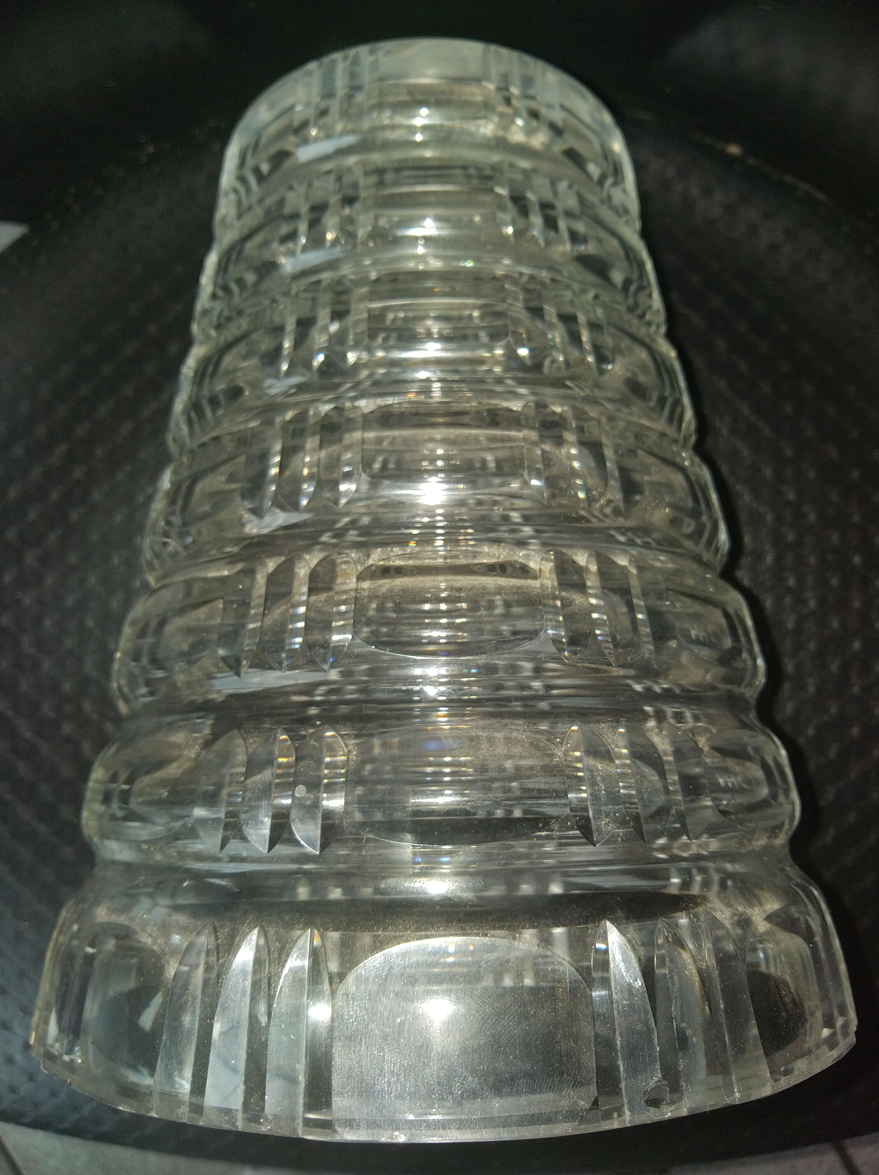 Daum crystal vase, Nancy, France, circa 1950