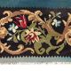 Teal Green Kilim Rug Handwoven Oriental Carpet Moldavian Area Square Rug
