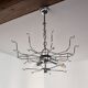 Sphera chandelier by Gino Vistosi, purple and white murano glass, Italy, 1970