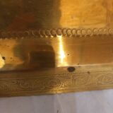 Large rectangular Moroccan copper tray.
