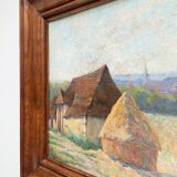Peinture à l’huile signée Desvouas, 1900