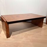 Art Deco Sofa Table in Amboyna Roots Veneer, France, 1930s