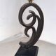 Paire de pieds de lampe d'époque art deco en fer forgé