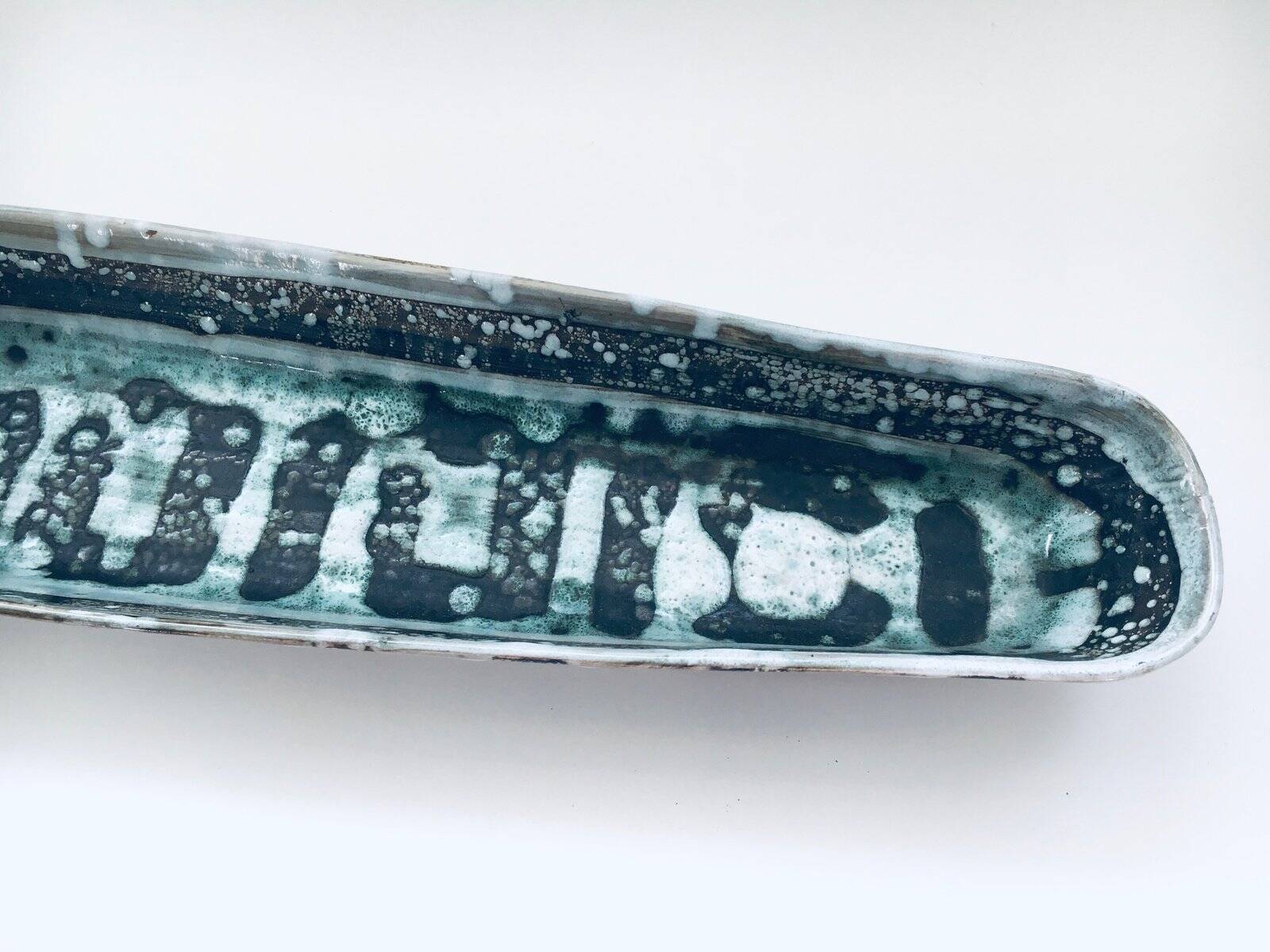 Large Vintage Abstract Bowl by David Sharp for Rye Pottery Studio, UK, 1960s