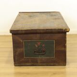 Antique Painted Folk art bridal chest