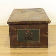 Antique Painted Folk art bridal chest