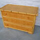 Commode 3 tiroirs bambou et cannage, 1970