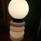 Opaline lamp in Murano glass, Mazzega, Carlos Nason
