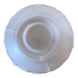 Small pink opaline vase with butterfly motif