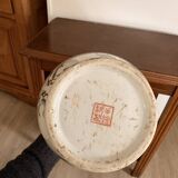 White Porcelain Vase Flowers China Famille Rose Peony Lotus Qianlong