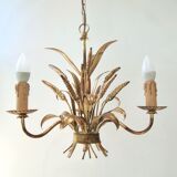 Chandelier brass ears of wheat