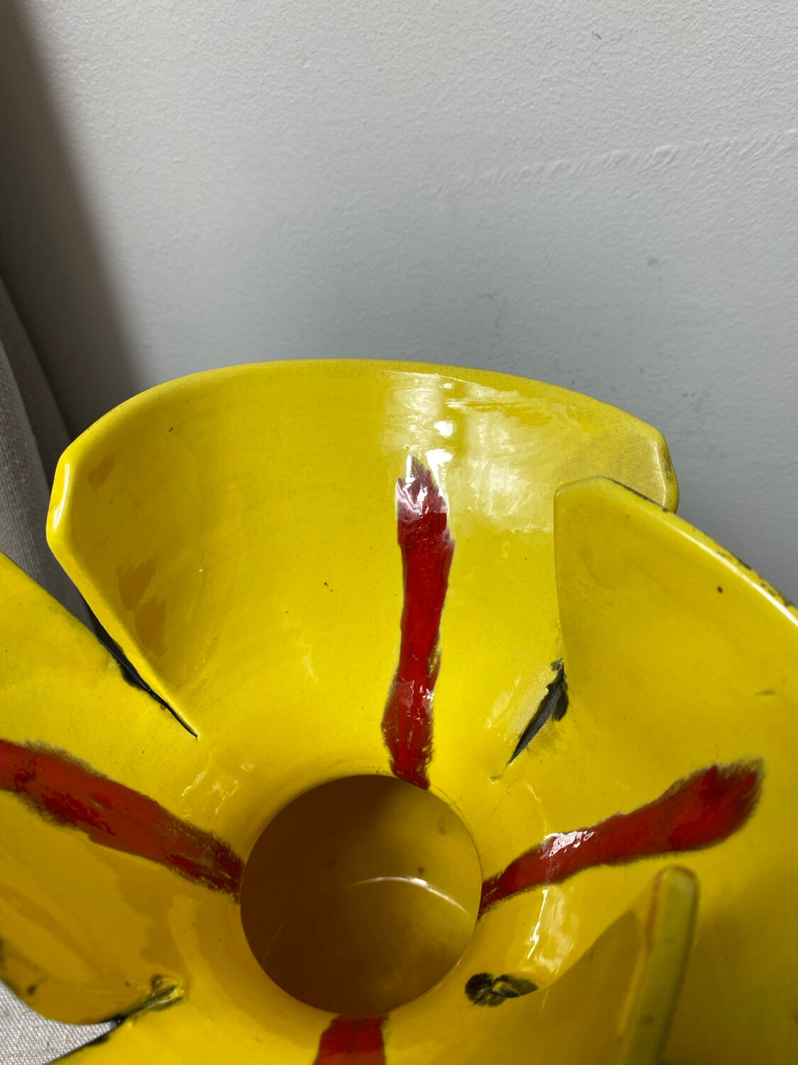 Vallauris ceramic flower vase