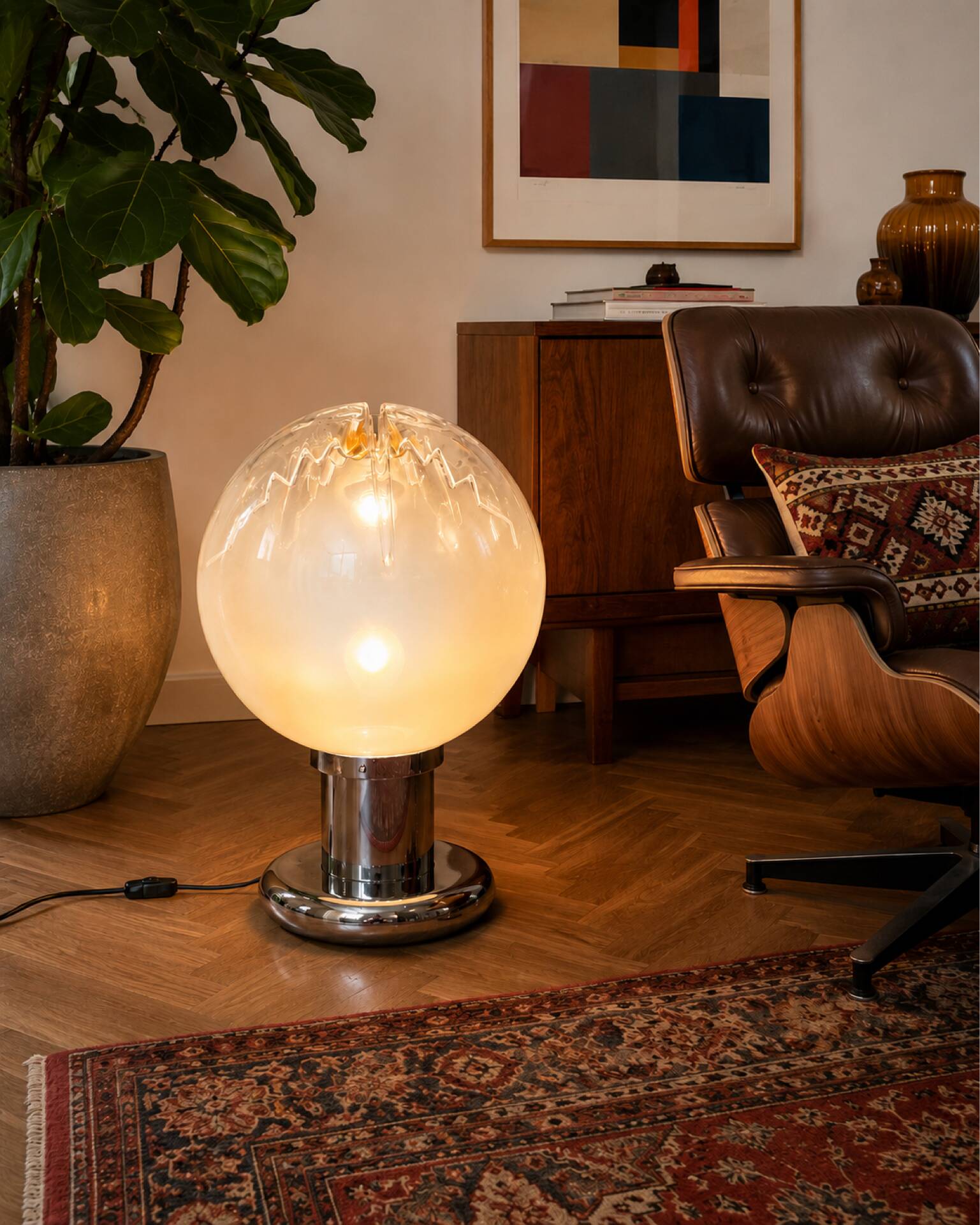 XXL Table Lamp Murano Glass by Toni Zuccheri for AV Mazzega 1