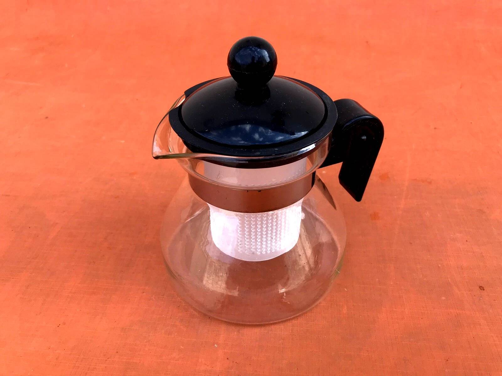 Teapot / Glass herbal tea maker with infuser (4 pieces)