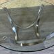 60s 70s coffee table glass table by Werner Lindner for Bacher Space Age
