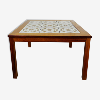 Table in teak with ceramic, Denmark, 1970