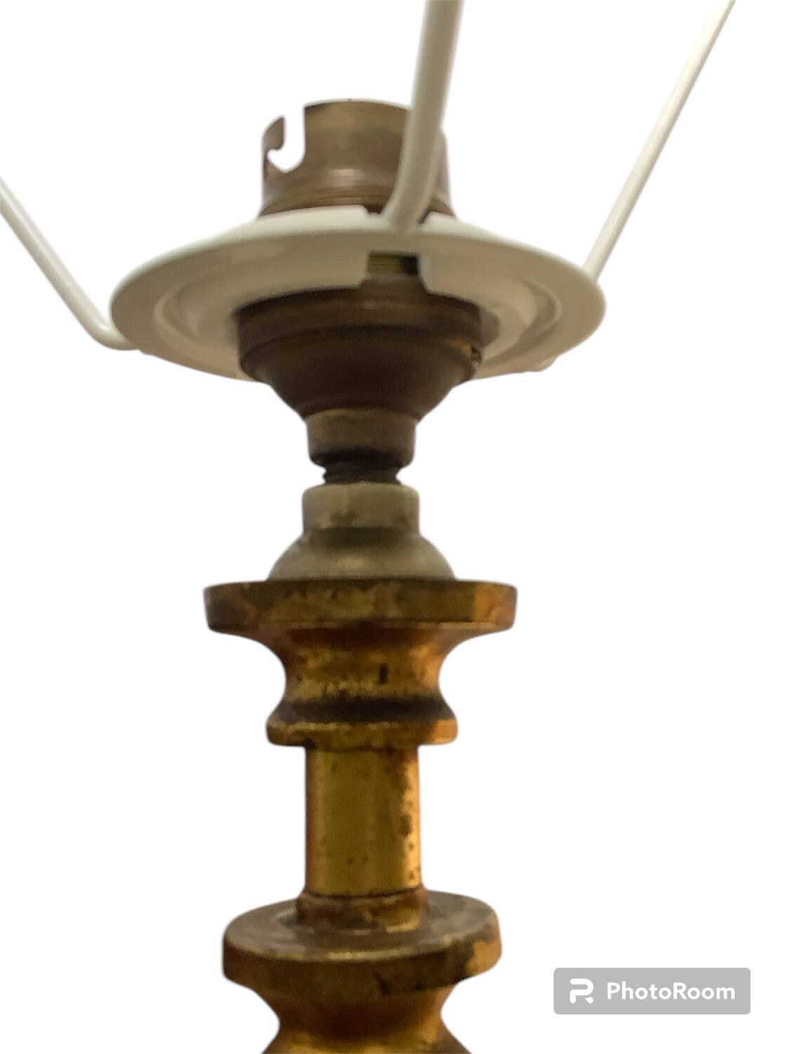 Vintage brass floor lamp, Maison Baguès style, 1960s