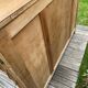 Vintage rattan and oak sideboard 1960-70