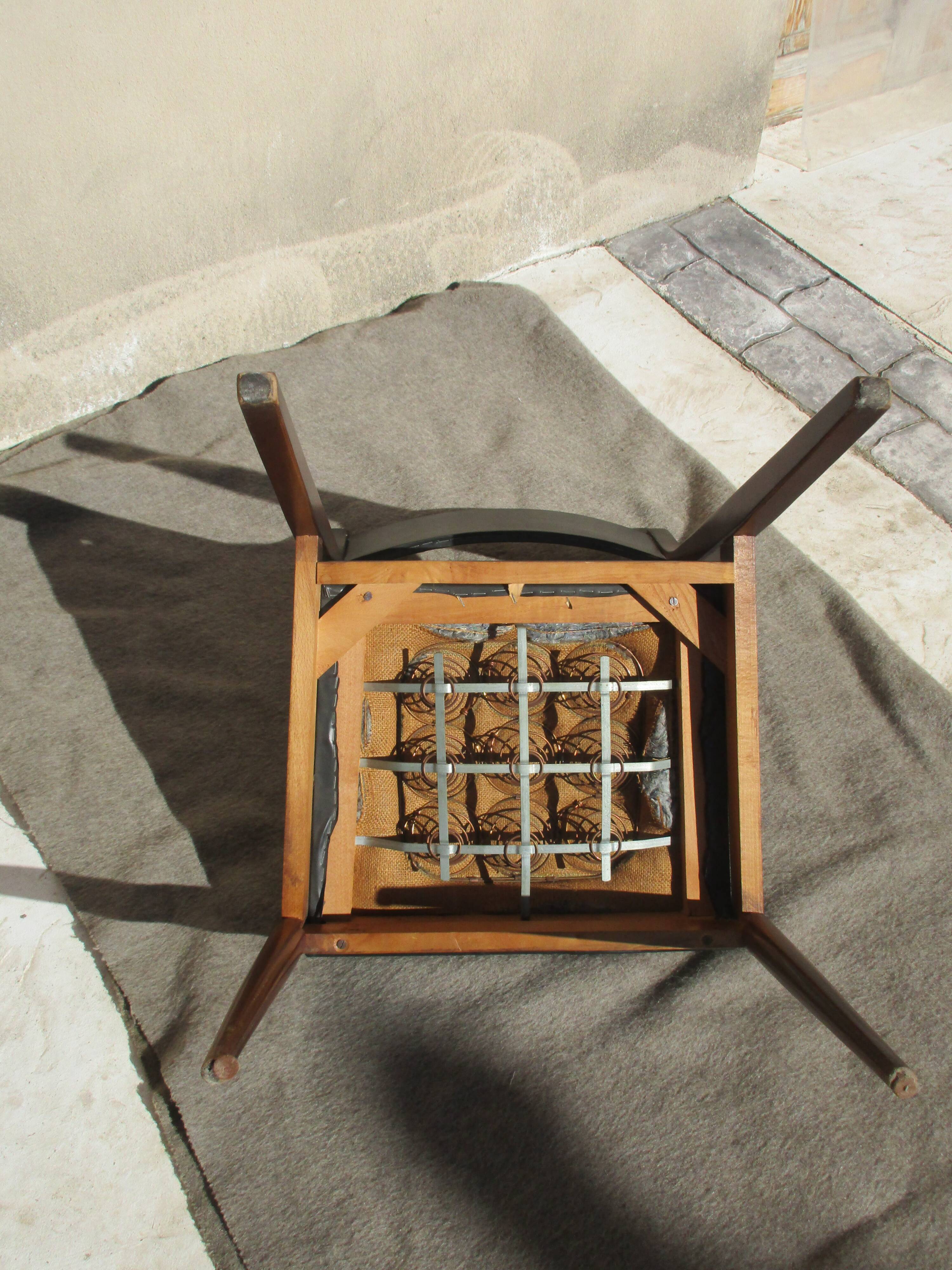 Lot of 6 chairs, 50s