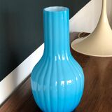 Turquoise cylindrical vase