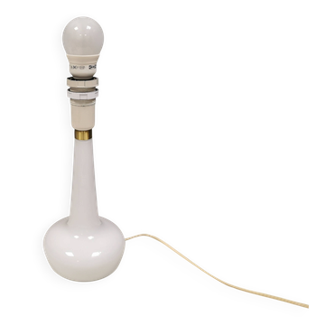 Le Klint Table Lamp, Milky White Opaline Glass, Brass Top, Model 311