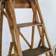 Vintage wooden painter's stepladder - authentic patina