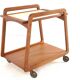 Sika mobler trolley 'Knebel' with reversible top - danisg design in teak