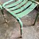 Tolix green metal garden chair no. 2