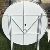 Wrought iron folding garden table
