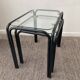 Pair of 2 vintage pull-out tables from the 70s-80s
