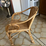 Wicker armchair