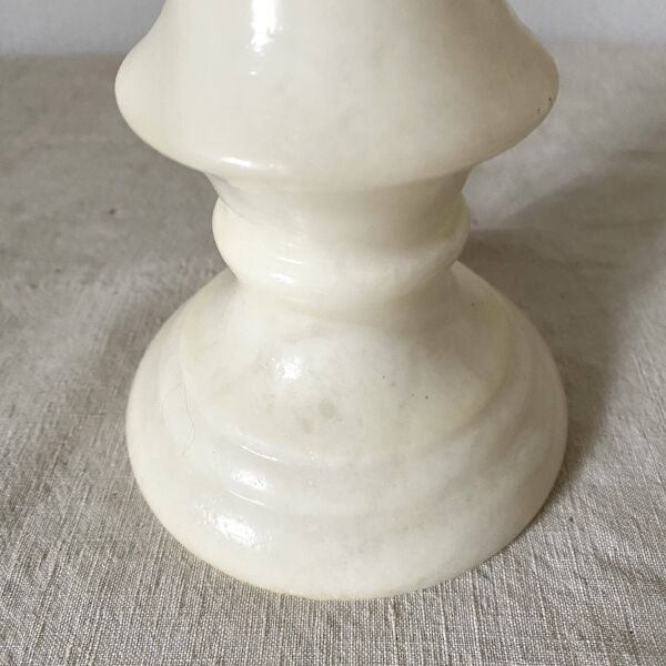 Lampe fleur en albâtre