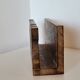 Mail rack carved wooden letter holder LETTERS