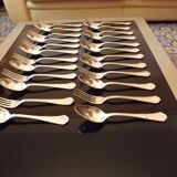 24 cutlery forks and spoons ercuis 20th