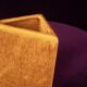 Sculptural Amber Ceramic Space Age Vase, Italy 1970