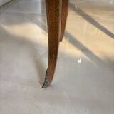 Small curved Louis XV style piece of furniture – marquetry and marble top