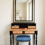 Antique black and gold mirror – 98 x 78
