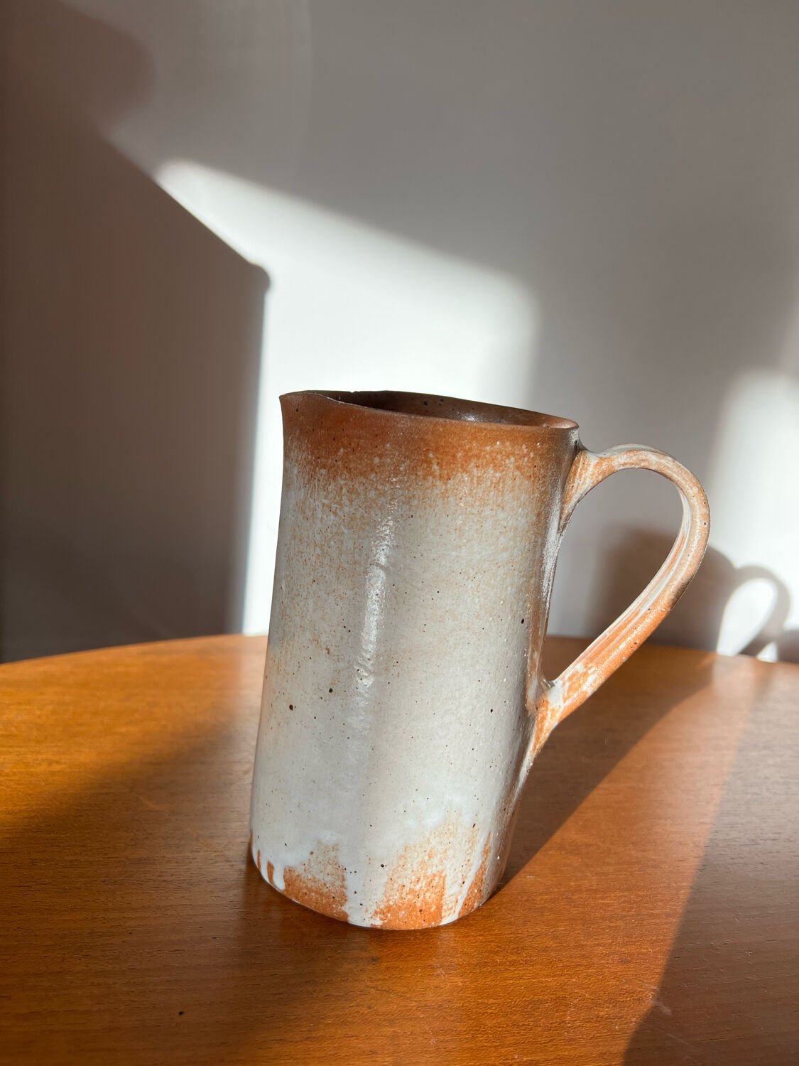 Handmade earthen pottery jug jug