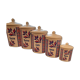 Lot 5 spice jars Digoin Sarreguemines