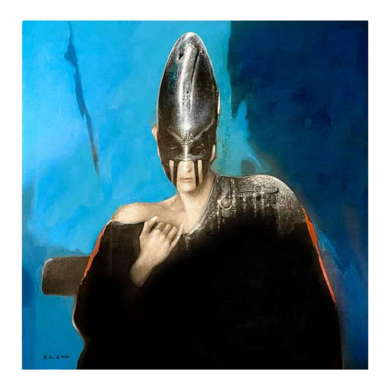 Realistic and fantastic painting, Michel Van de Velde 'Marine Metamorphosis' oil on canvas 1993