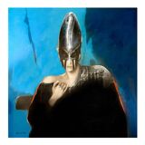 Realistic and fantastic painting, Michel Van de Velde 'Marine Metamorphosis' oil on canvas 1993