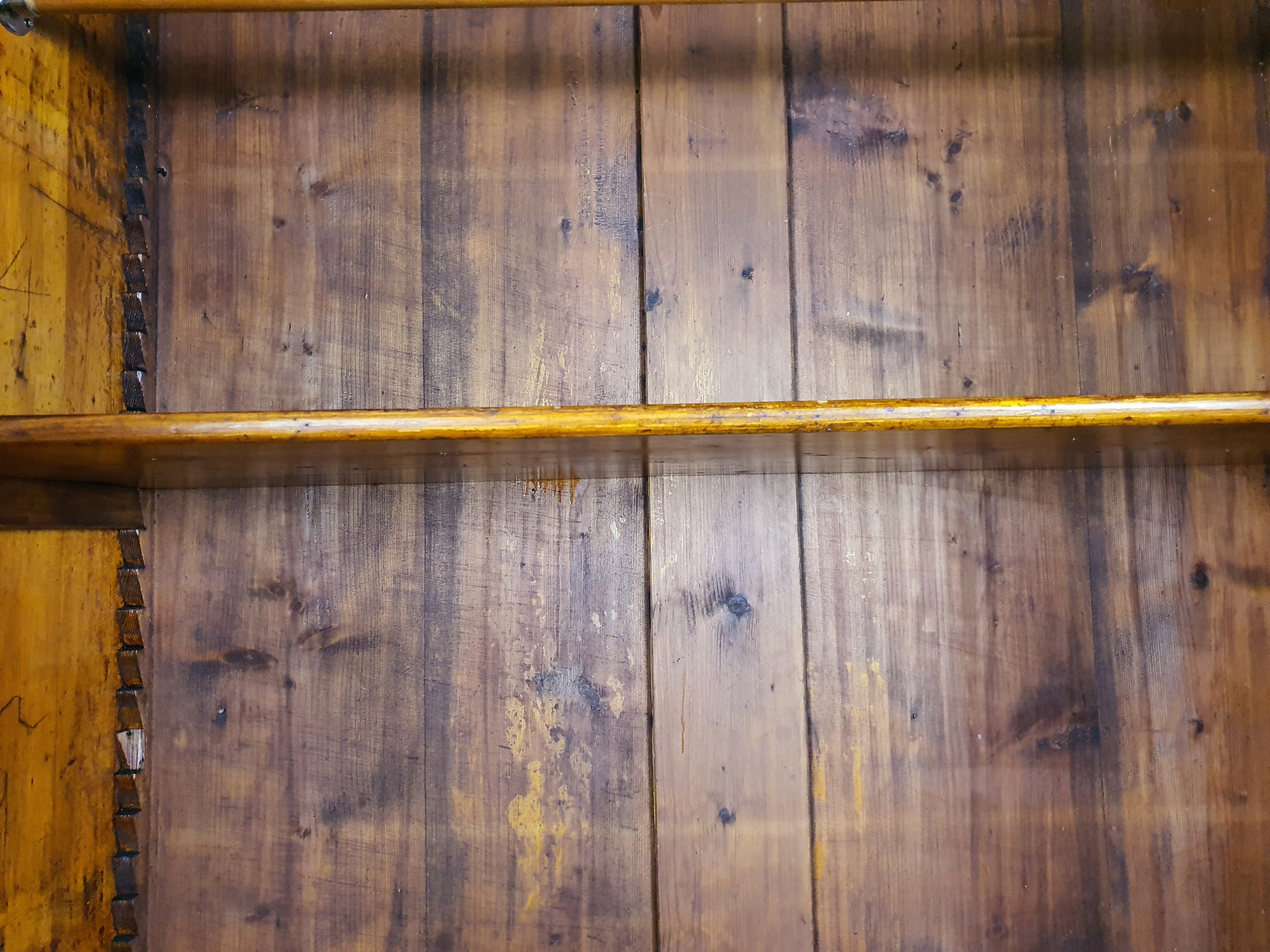 Rustic Wardrobe in Fir with Curtains