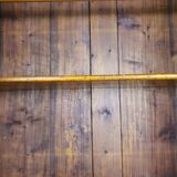 Rustic Wardrobe in Fir with Curtains