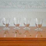 Set of 6 water glasses with stylized branch pattern